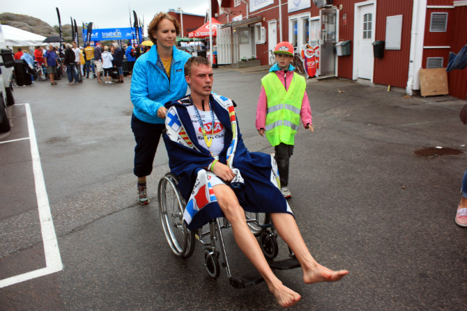Rullstol efter Tjörn Triathlon