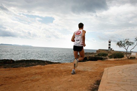 Andreas Lindén löppass Colonia Sant Jordi, Mallorca