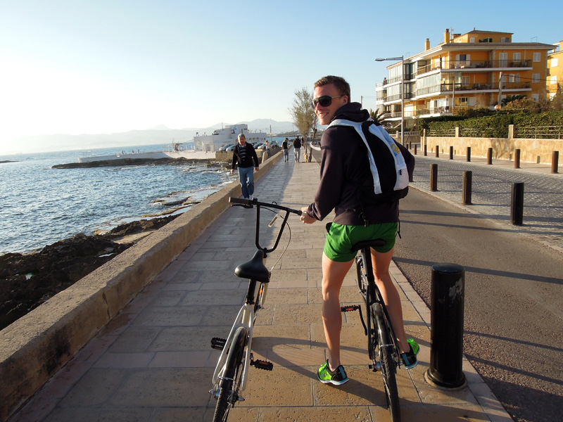 Andreas Lindén, cykelutflykt Mallorca, Playa de Palma