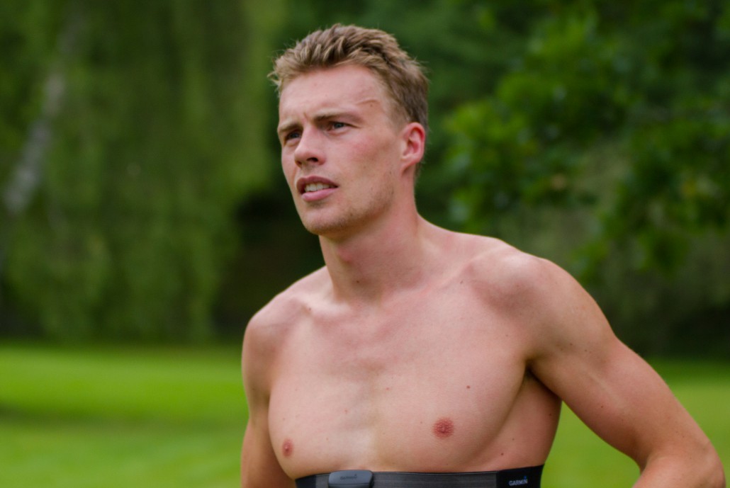 Andreas Lindén efter triathlonträning